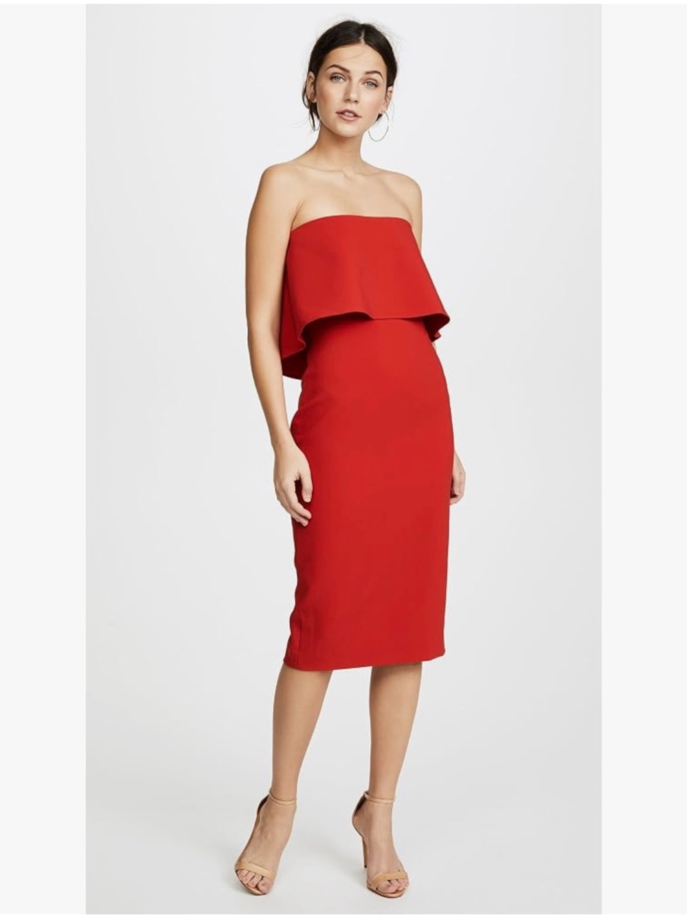 LIKELY - Strapless Red Dress